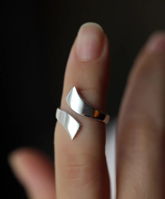 Gümüş Tasarım Kıvrımlı Yüzük