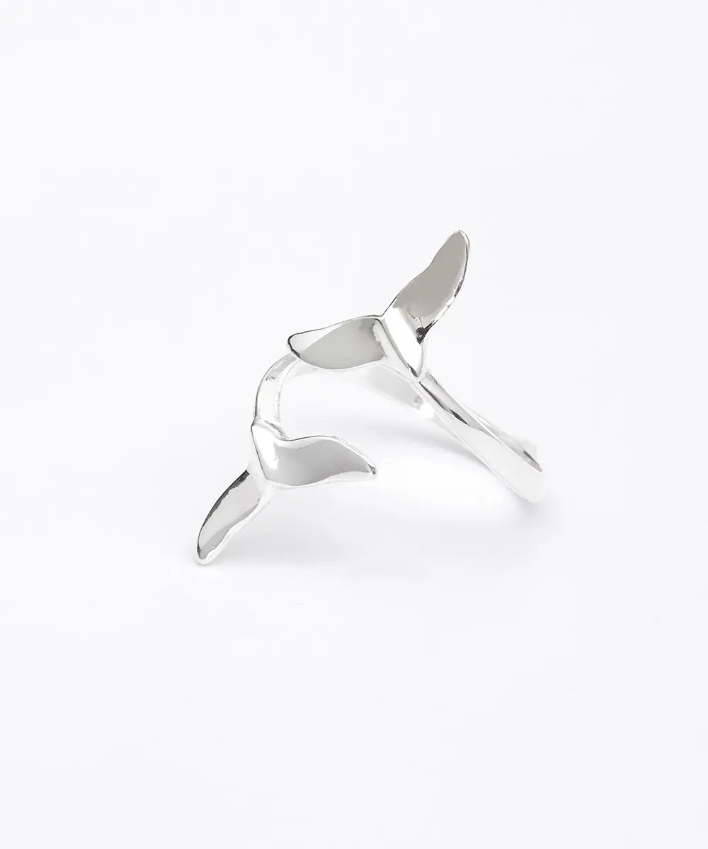 Gümüş Balina Kuyruğu Yüzük