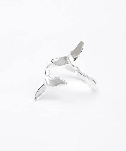 Gümüş Balina Kuyruğu Yüzük