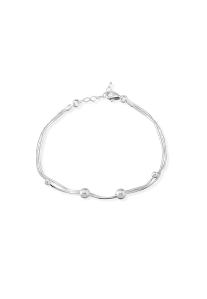 Top Detaylı Gümüş Bileklik