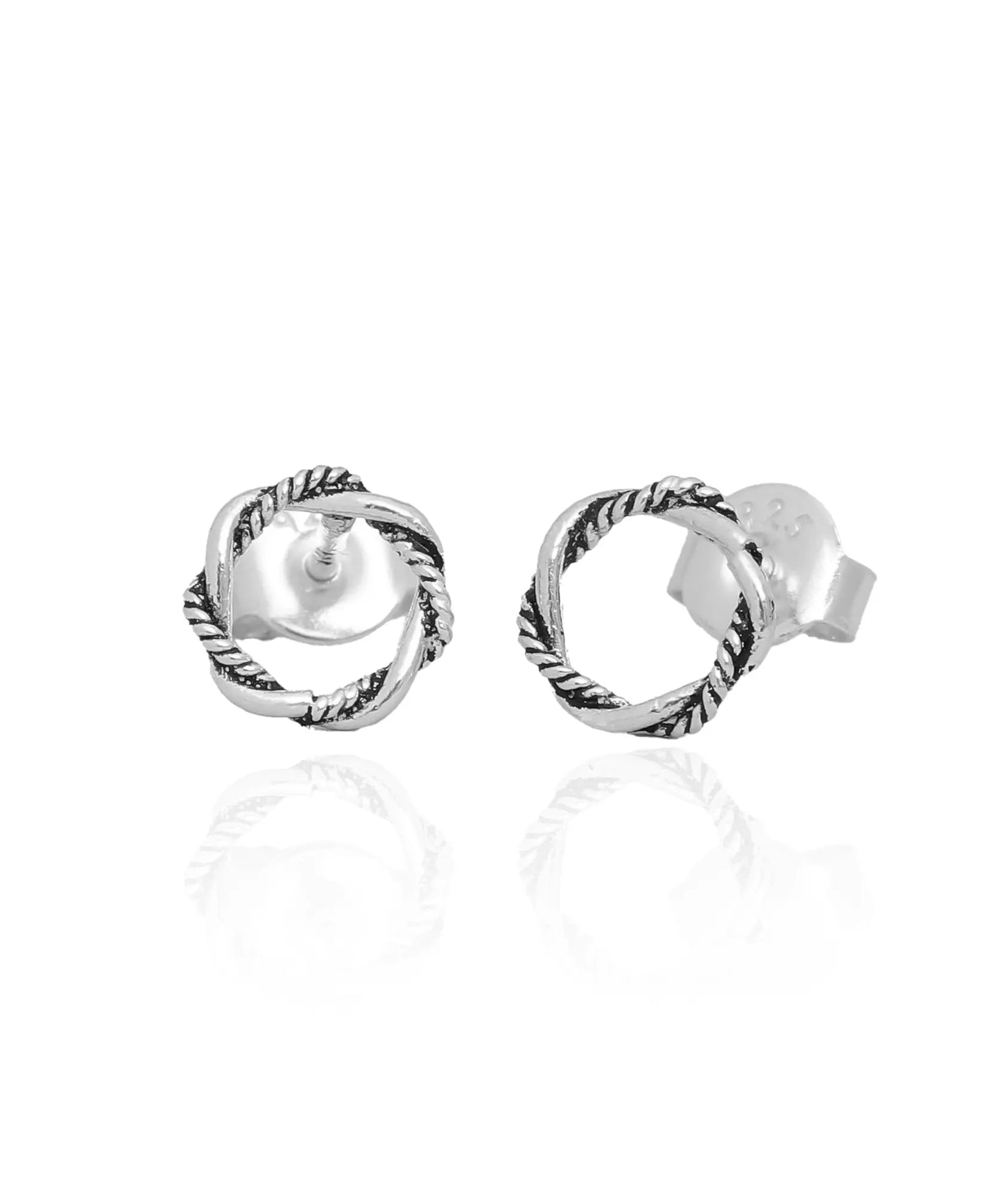 Minimal Halka Gümüş Küpe