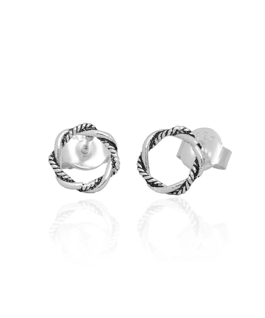 Minimal Halka Gümüş Küpe