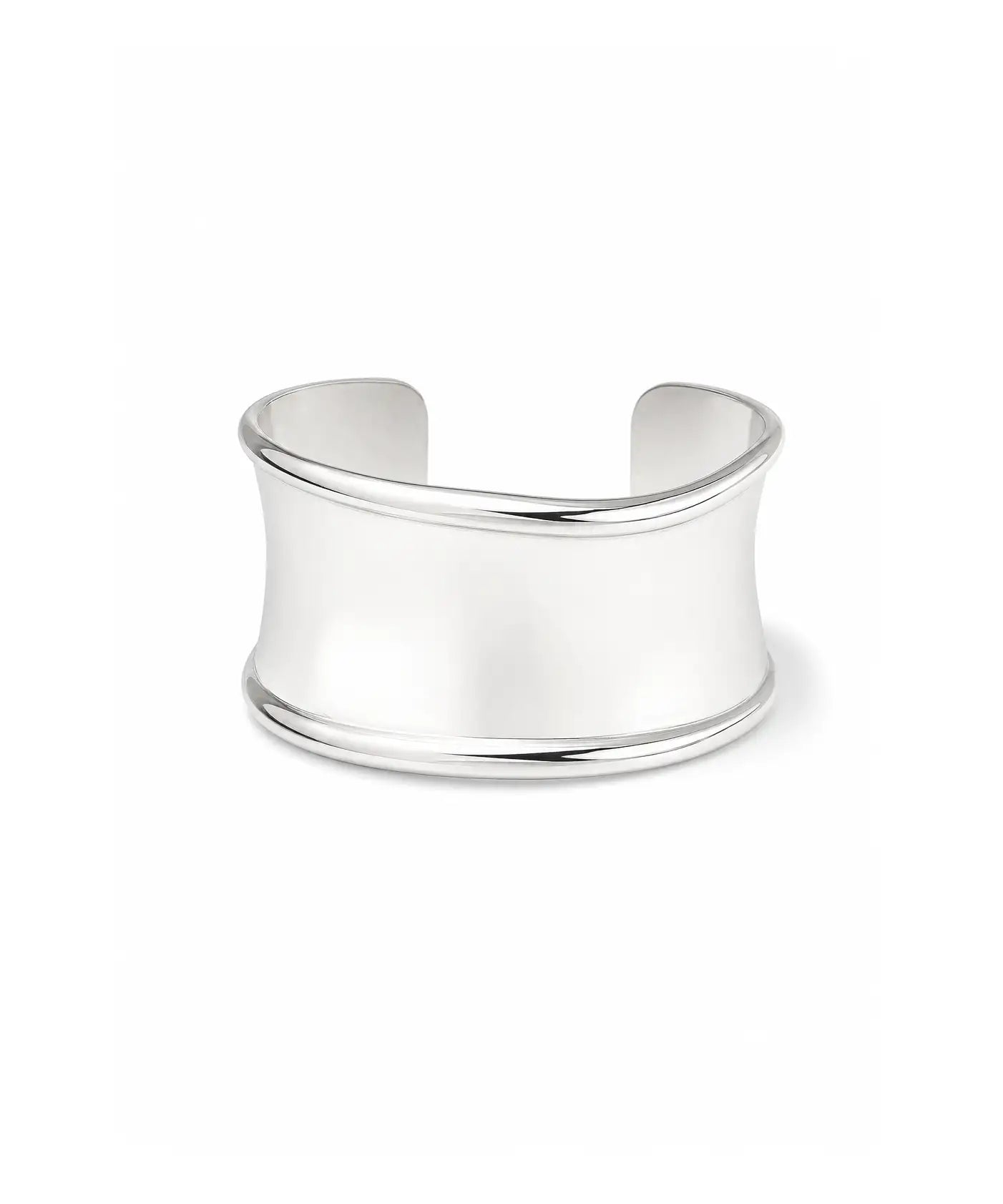 Gümüş Kaplama Modern Cuff Bileklik
