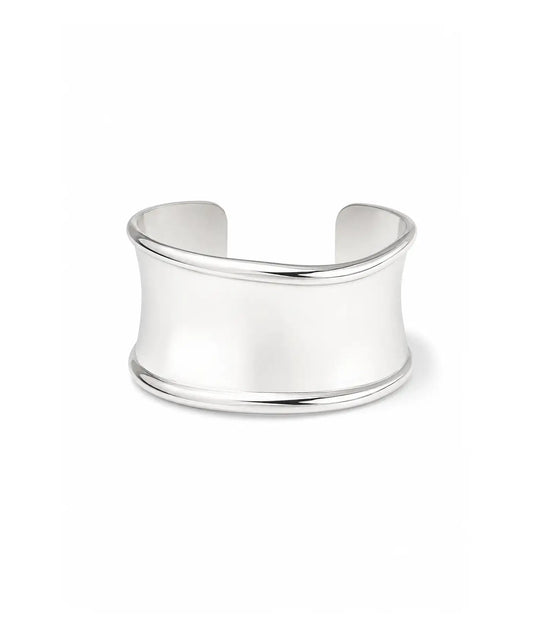 Gümüş Kaplama Modern Cuff Bileklik