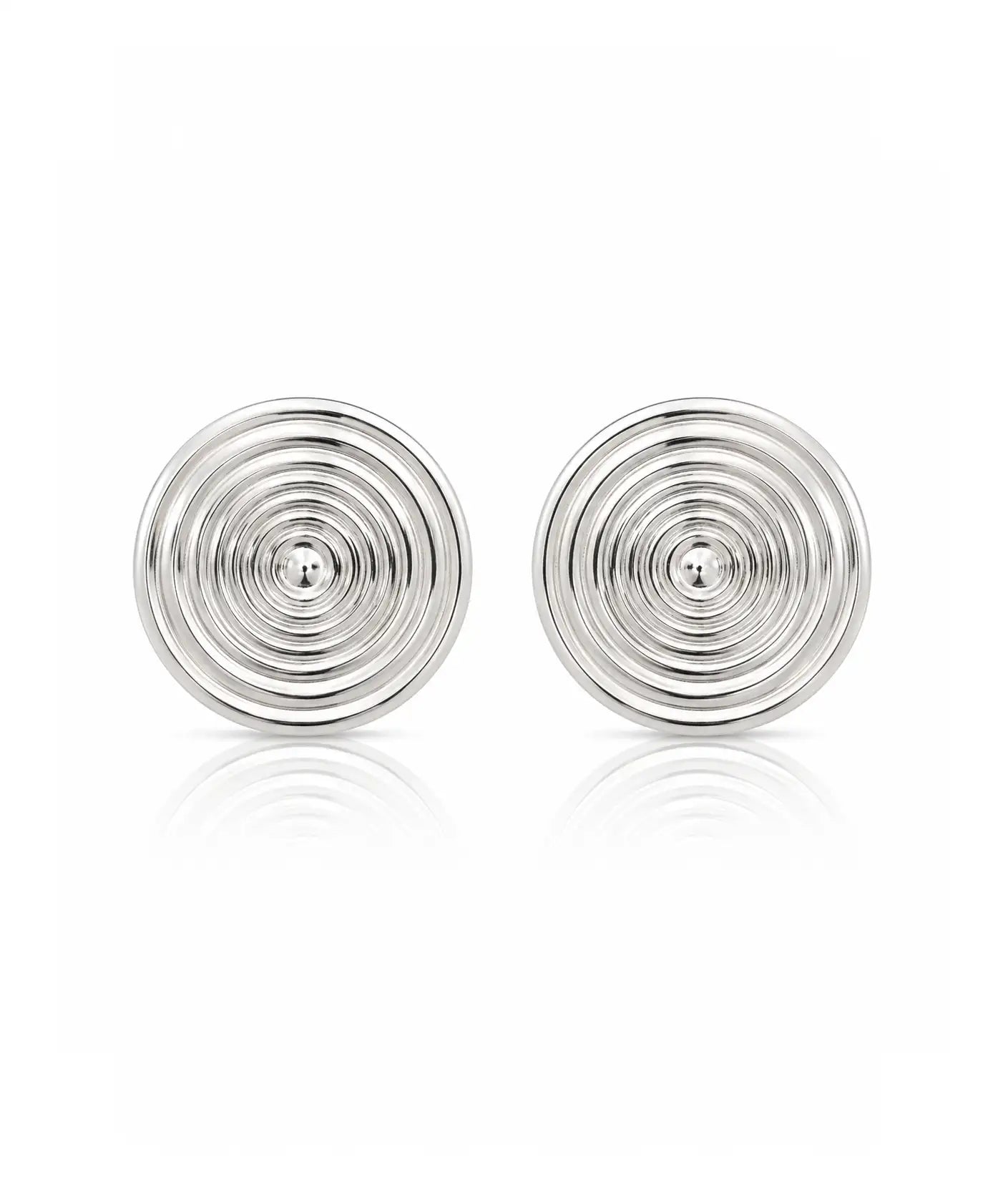 Modern Spiral Tasarım Gümüş Kaplama Küpe