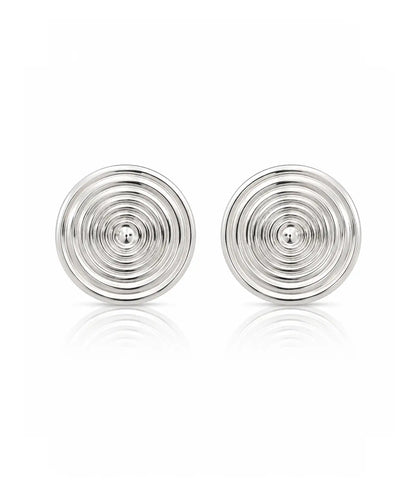 Modern Spiral Tasarım Gümüş Kaplama Küpe