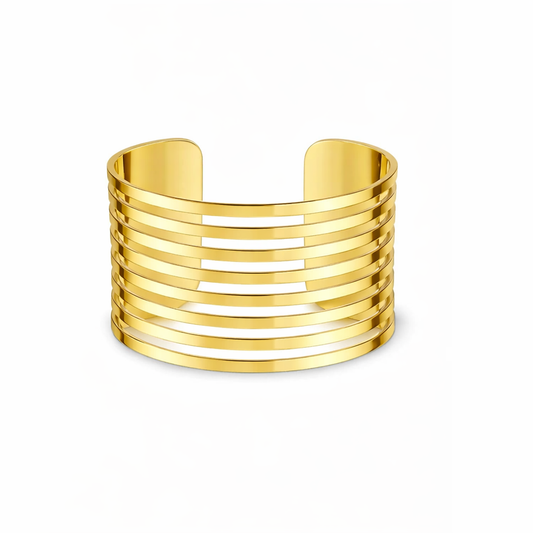Altın Kaplama Cuff Bileklik