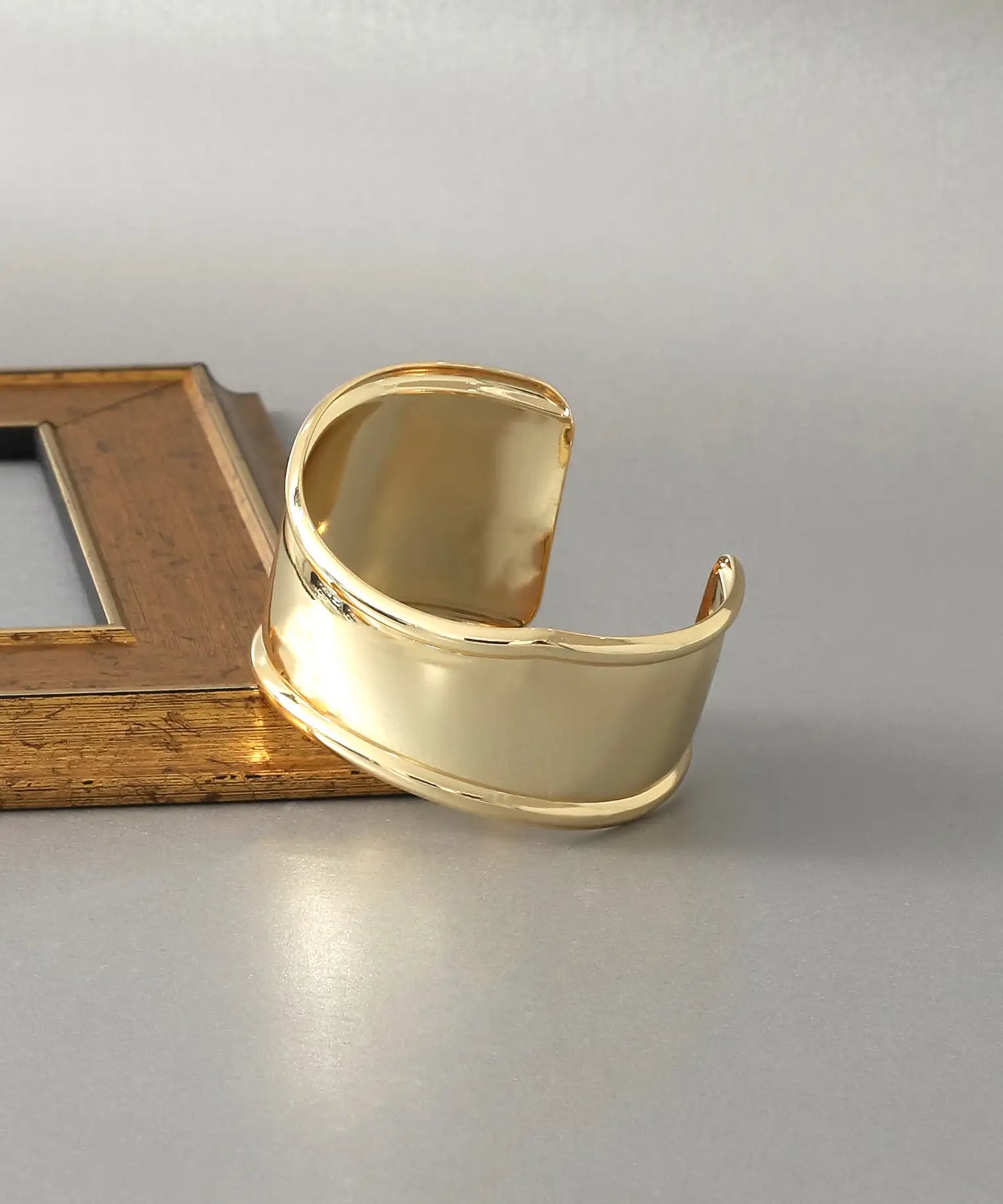 Altın Kaplama Modern Cuff Bileklik