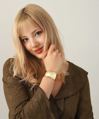 Altın Kaplama Modern Cuff Bileklik