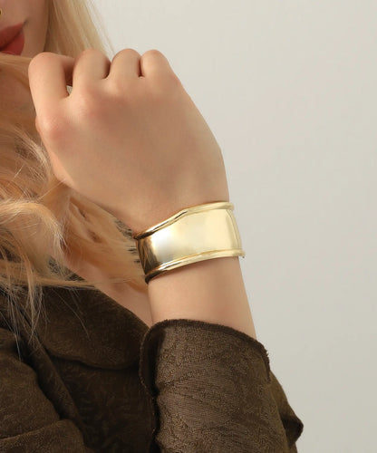 Altın Kaplama Modern Cuff Bileklik