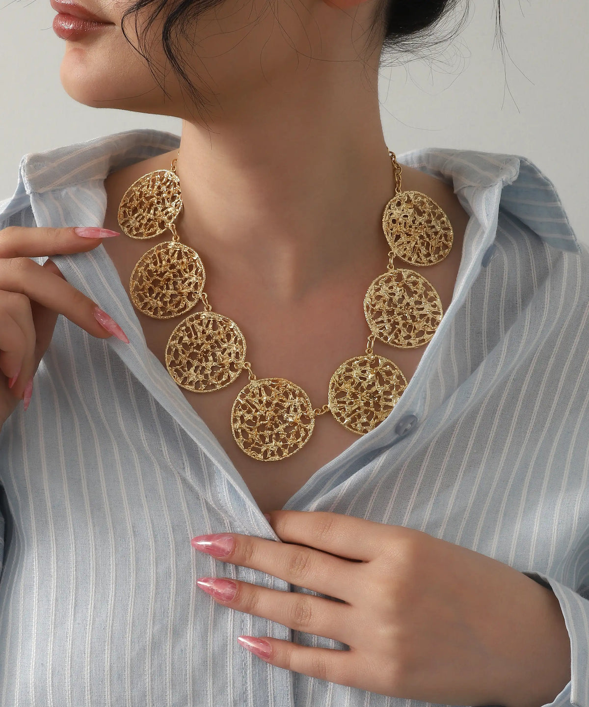 Soyut Tasarım Altın Kaplama Set