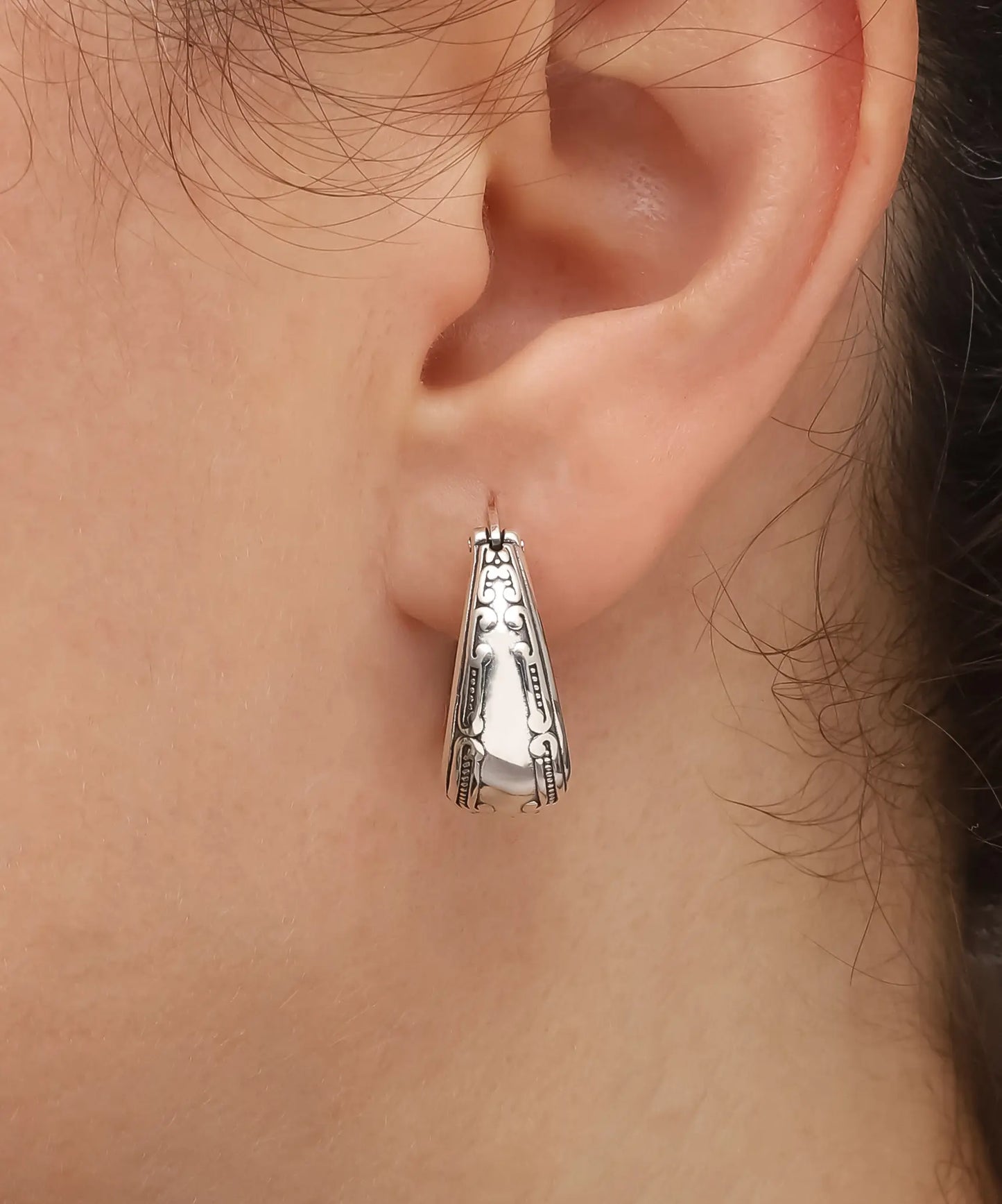 Gümüş Bohem Küpe