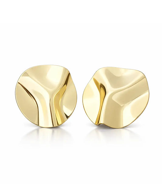 Modern Tasarım Altın Kaplama Küpe